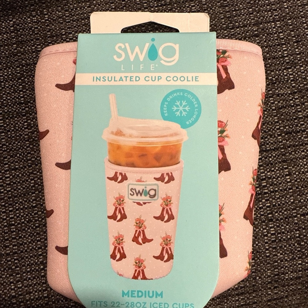 Swig Life Insulated Cup Coolie cowgirl print
